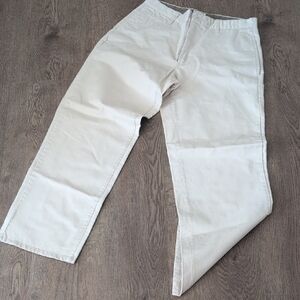 Gap Hudson Cream Casual Straight-Leg Pants